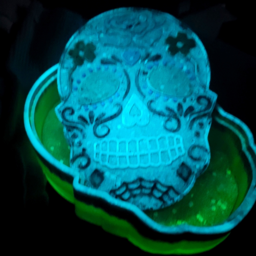 Resin sugar skull storage box mold